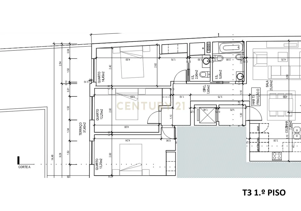 APARTAMENTO T3 COM TERRAÇO | SANTA MARTA DO PINHAL | CORROIOS - Image 10