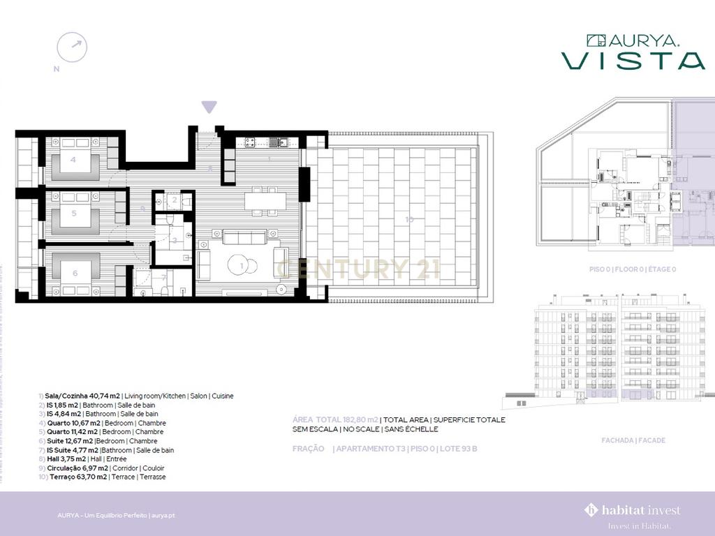 Apartamento T3  - C/Terraço - Empreendimento AURYA Vista - Image 17