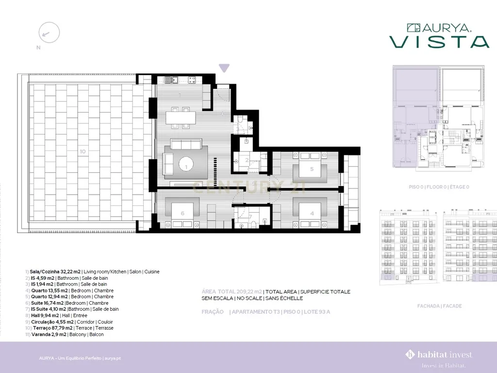 Apartamento T3 - com Terraço - Empreendimento AURYA Vista - Image 17