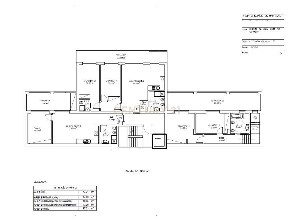 Apartamento T1, novo, em construção | Coimbra. - Image 11