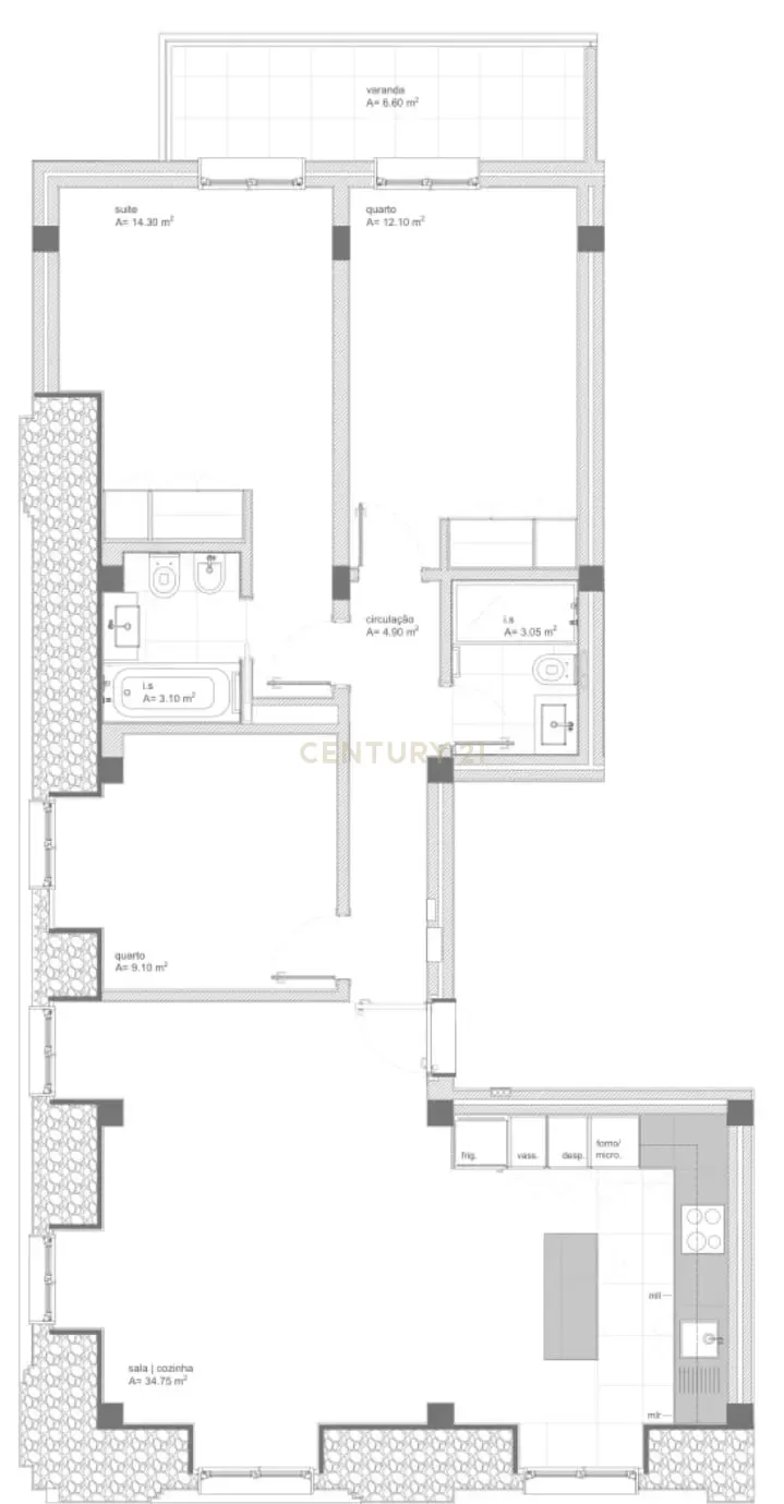 Apartamento T3 convertido em T4, totalmente remodelado, na Estrada de Benfica, Lisboa - Image 16