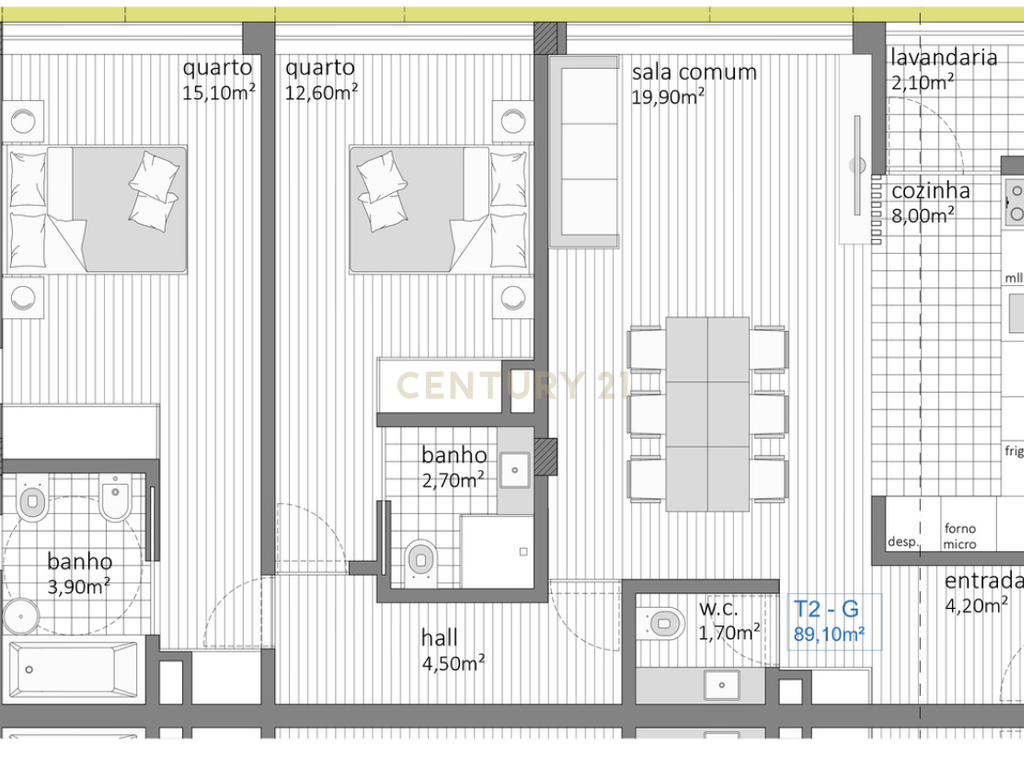 Apartamento T2 em Construção Moderno e Conforto! - Image 9