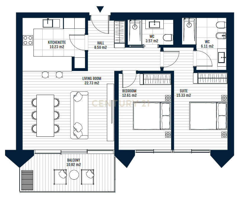 Apartamento de luxo Bayline com vista mar - Image 31