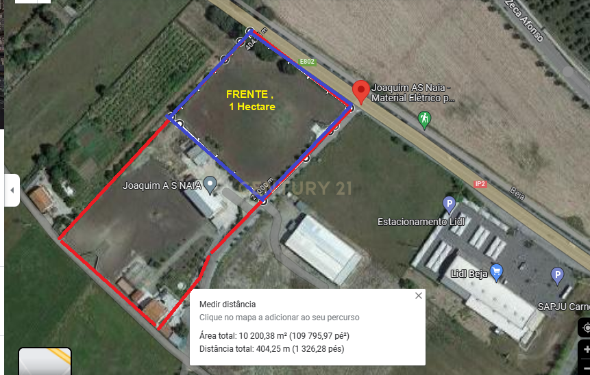BEJA -ALENTEJO Zona privilegiada para o FUTURO da Cidade , Arrisque ser o 1º. e Ficará a ganhar DESTAQUE EM CURSO de 1 hectare . Áreas de Implantação cerca de 6000 m2 - Image 9