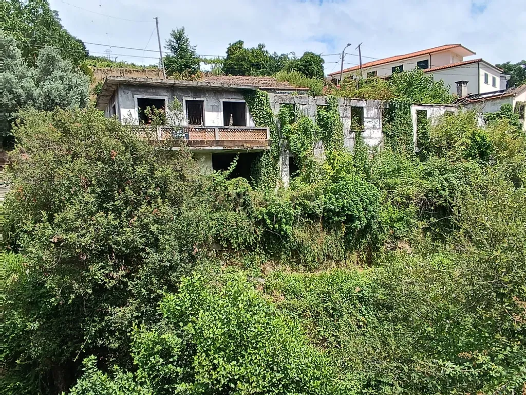 Grande moradia em ruina com terreno junto ao ribeiro, para reconstrução, nas Lages, em Stª Marinha do Zêzere, Baião, Porto. - Image 5