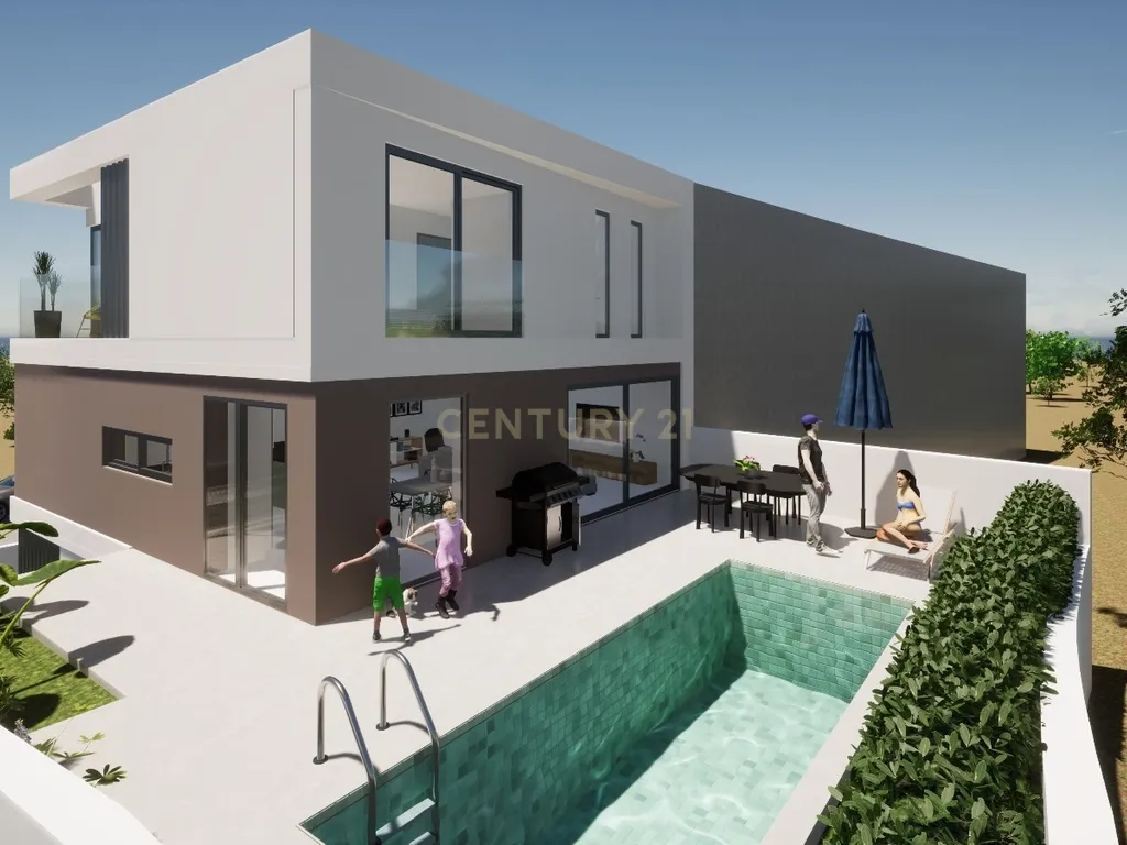NAO PERCA ESTA GRANDE OPORTUNIDADE! FABULOSA MORADIA INDEPENDENTE DE LUXO T3 DE GRANDES DIMENSÕES EM CONSTRUÇÃO COM PREVISÃO PARA SER FINALIZADA EM SETEMBRO, COM CAVE, 3 PISOS, GARAGEM EM BOX, PISCINA, TERRAÇO, PAINÉIS SOLARES, ESCRITÓRIO, LAVANDARIA E AM - Image 1