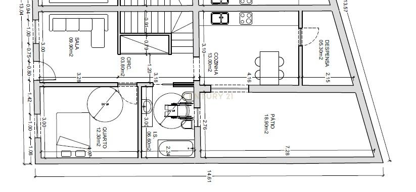 Moradia Geminada T2 com Projeto Aprovado - Image 18