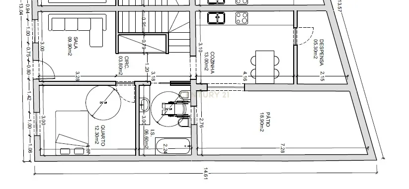 Moradia Geminada T2 com Projeto Aprovado - Image 18